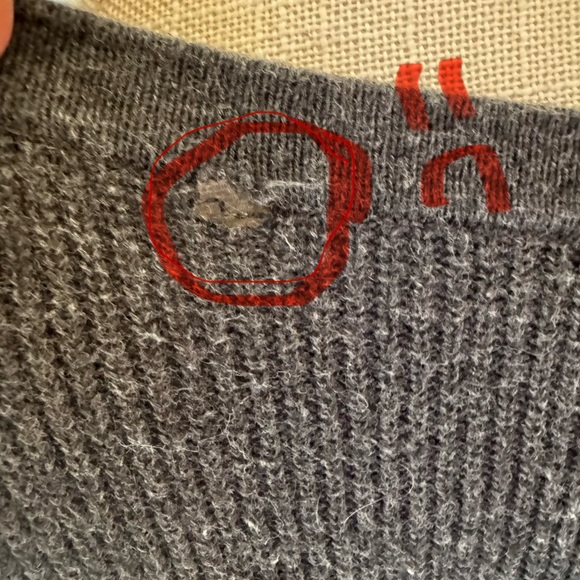 CAbi Charcoal Snuggle Pullover Ribbed Sweater- Medium - Picture 9 of 9